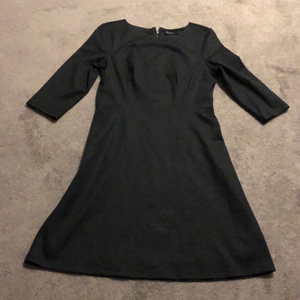 Gray/Blue 3/4 length A-Line Dress